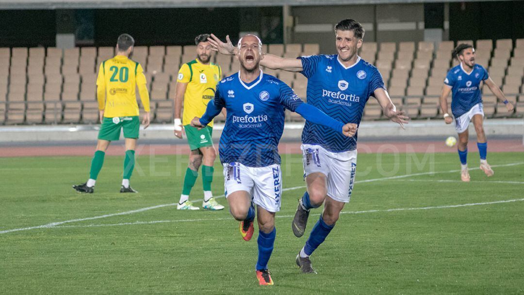 Celebración del gol.