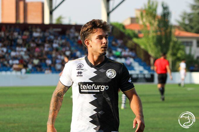 Gabriel Palmero, durante el primer partido de liga de Unionistas de Salamanca/UnionistasCF