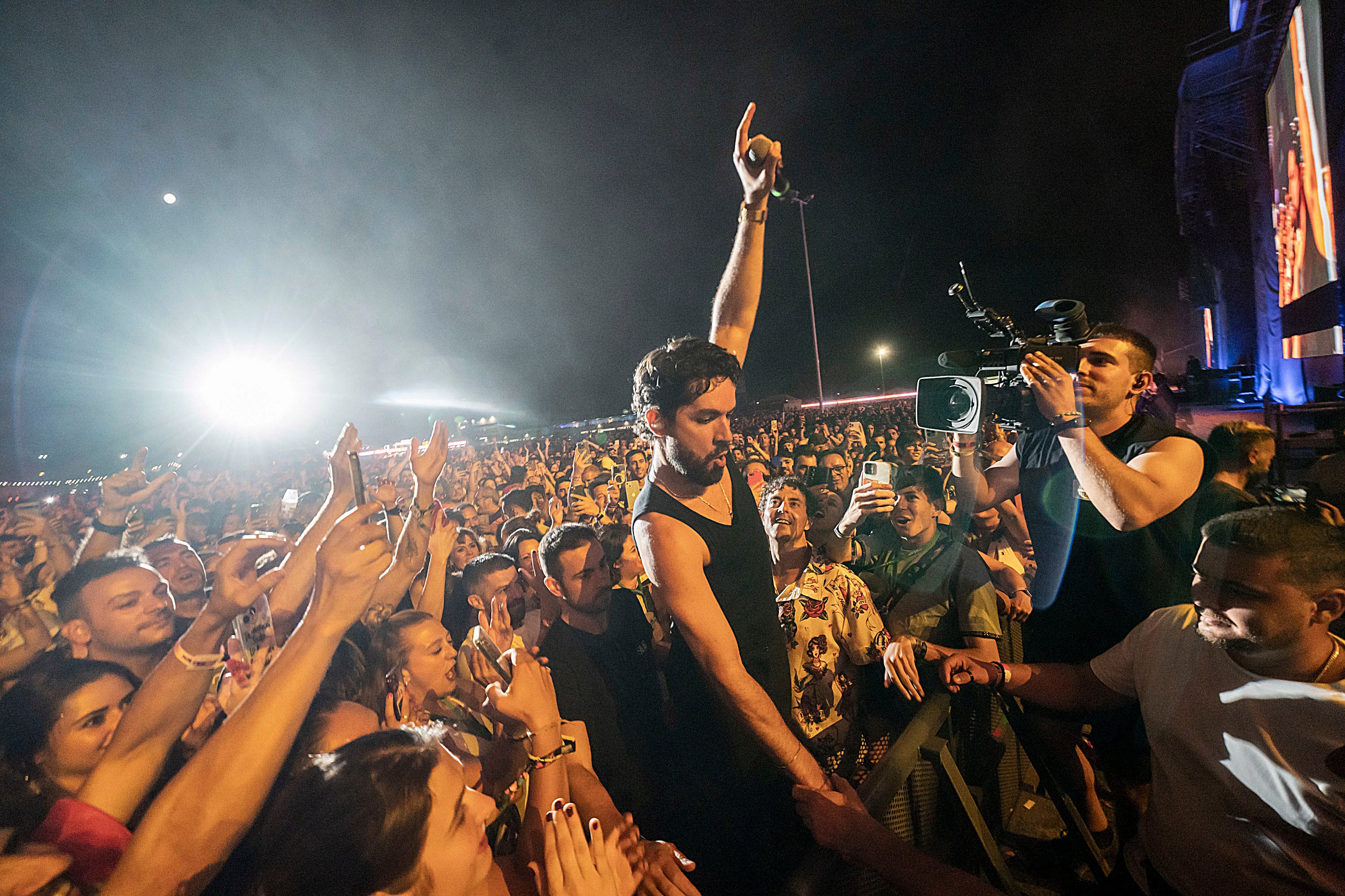 Siloe, durante el concierto en el festival Sonorama 2025 EFE/ Paco Santamaria