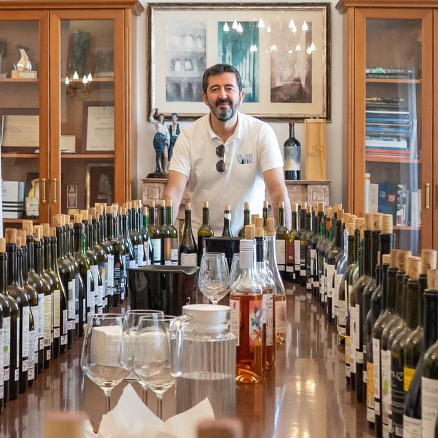 Joaquín Parra en una cata de vinos