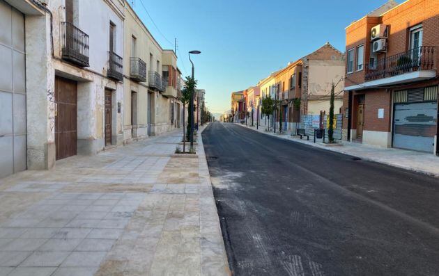 Imagen de la Calle Torrecilla de Valdepeñas, tras las obras de remodelación