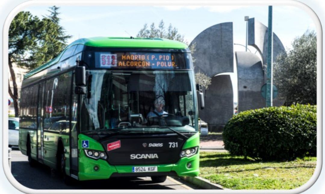 Autobús de la compañía Arriva Madrid en Alcorcón
