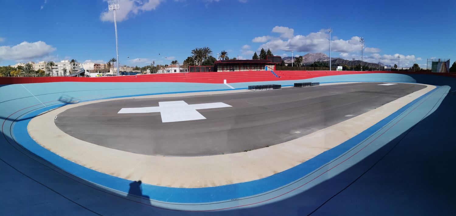 El velódromo de Novelda está listo para su inauguración.