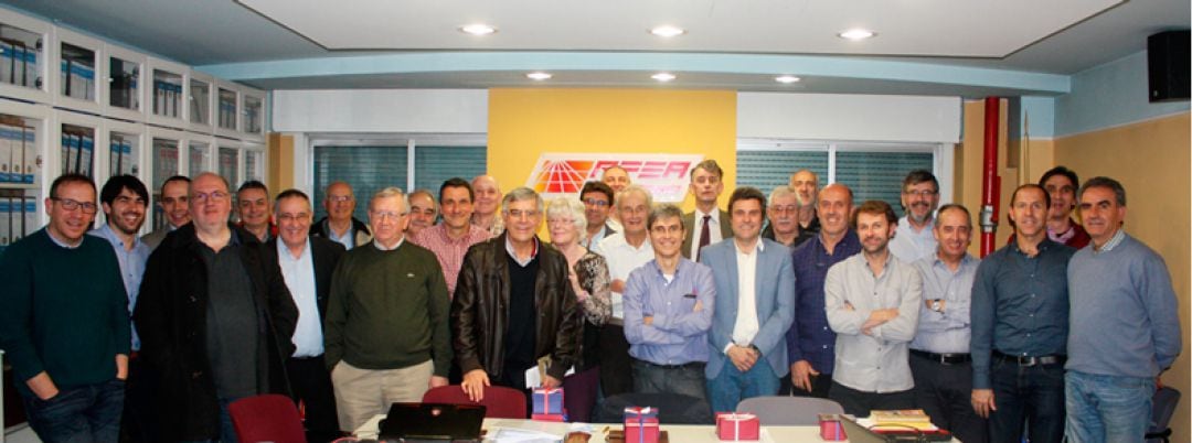 Foto de familia de una de las Asambleas de la asociación de estadísticos del atletismo