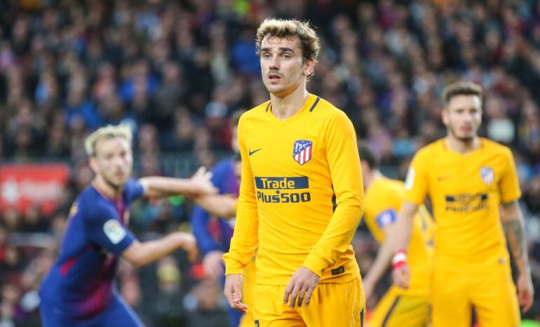 Griezmann durante un partido en el Camp Nou 