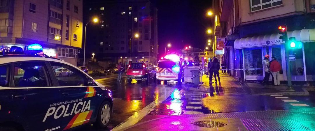 Policía en la zona del suceso