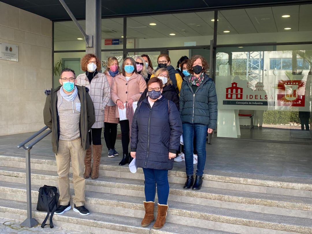 Integrantes del Taller de empleo en Elda 