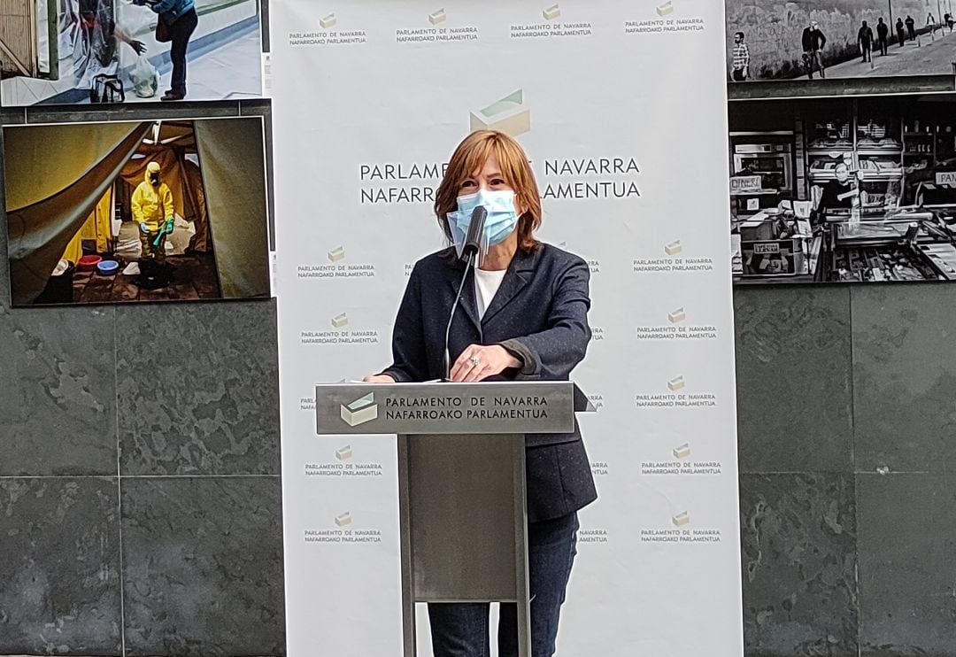 Uxue Barkos, portavoz de Geroa Bai.