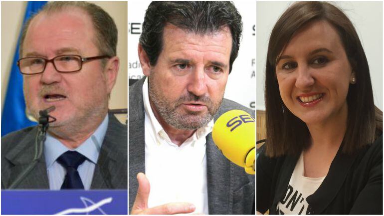 Alejandro Font De Mora, José Ciscar y María José Catalá, ex consellers de Educación del gobierno del Partido Popular en la Comunitat Valenciana