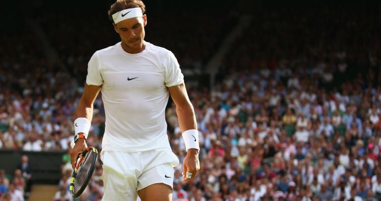 Rafa Nadal, durante el partido de segunda ronda en el que ha caído ante el alemán  Dustin Brown.