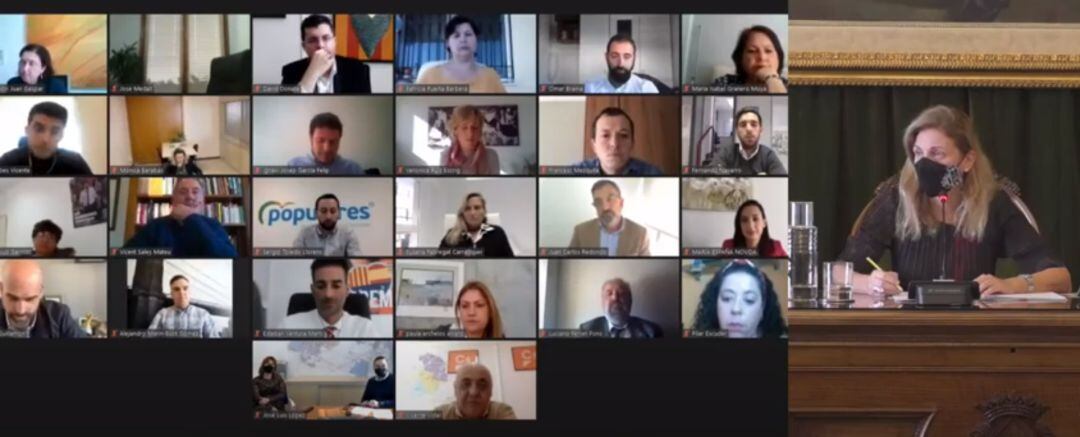 Imagen del pleno del Ayuntamiento de Castelló