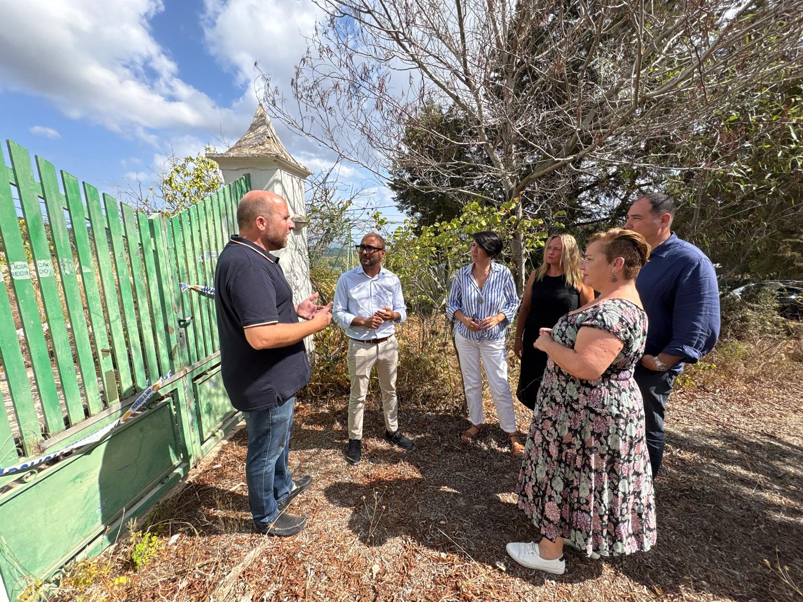 Dirigentes del PSOE en la finca de Sant Josep