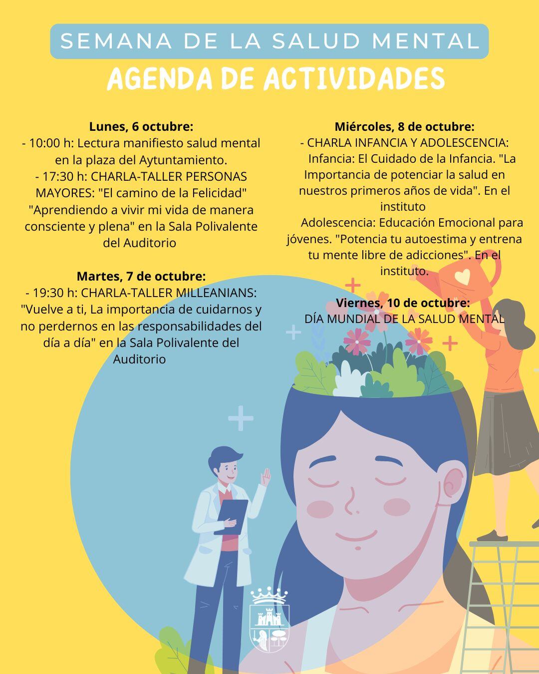 Cartel de los actos organizados