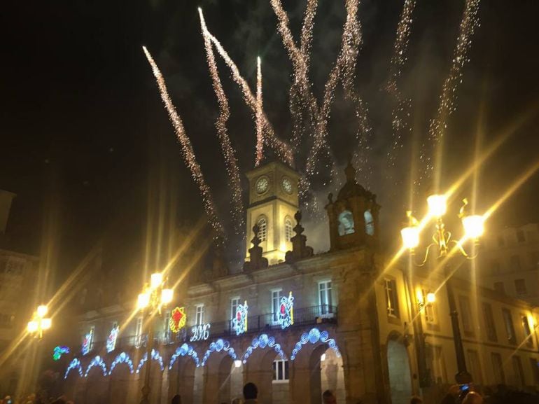 Fogos artificiais no San Froilán 2016