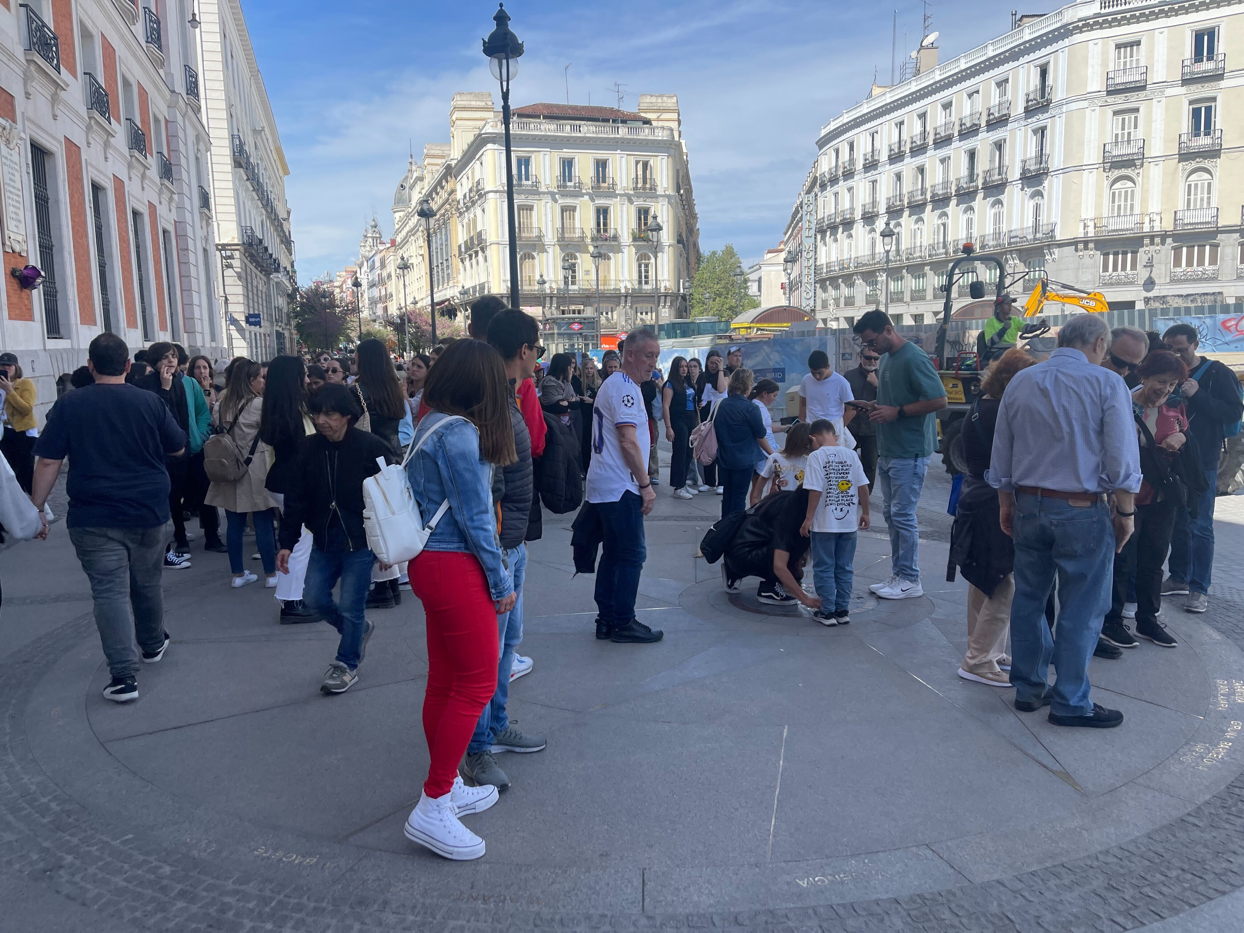 Error en el nuevo kilómetro cero de Madrid en la Puerta del Sol