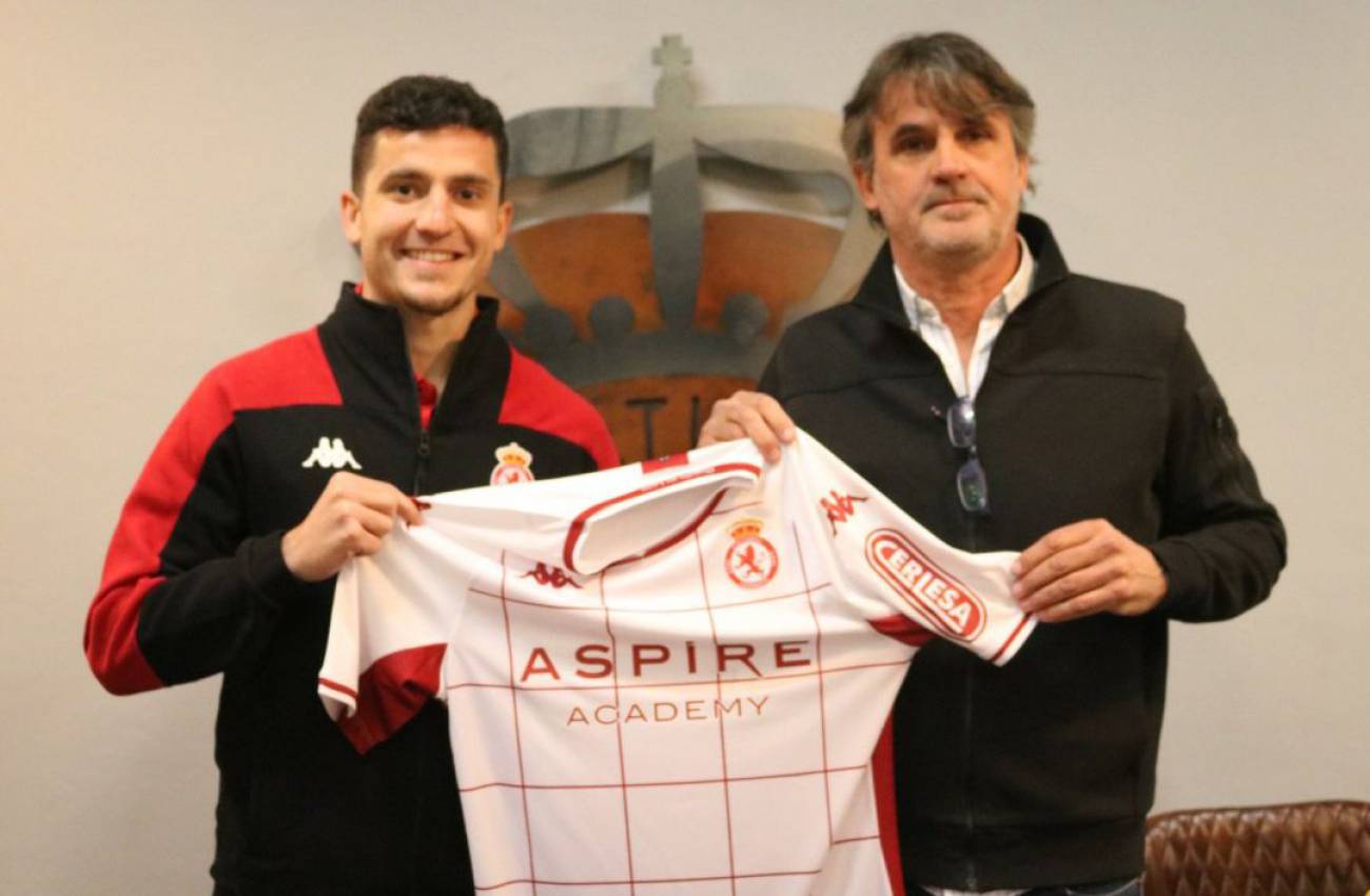 Sierra, junto a Ricar Pozo en su presentación oficial