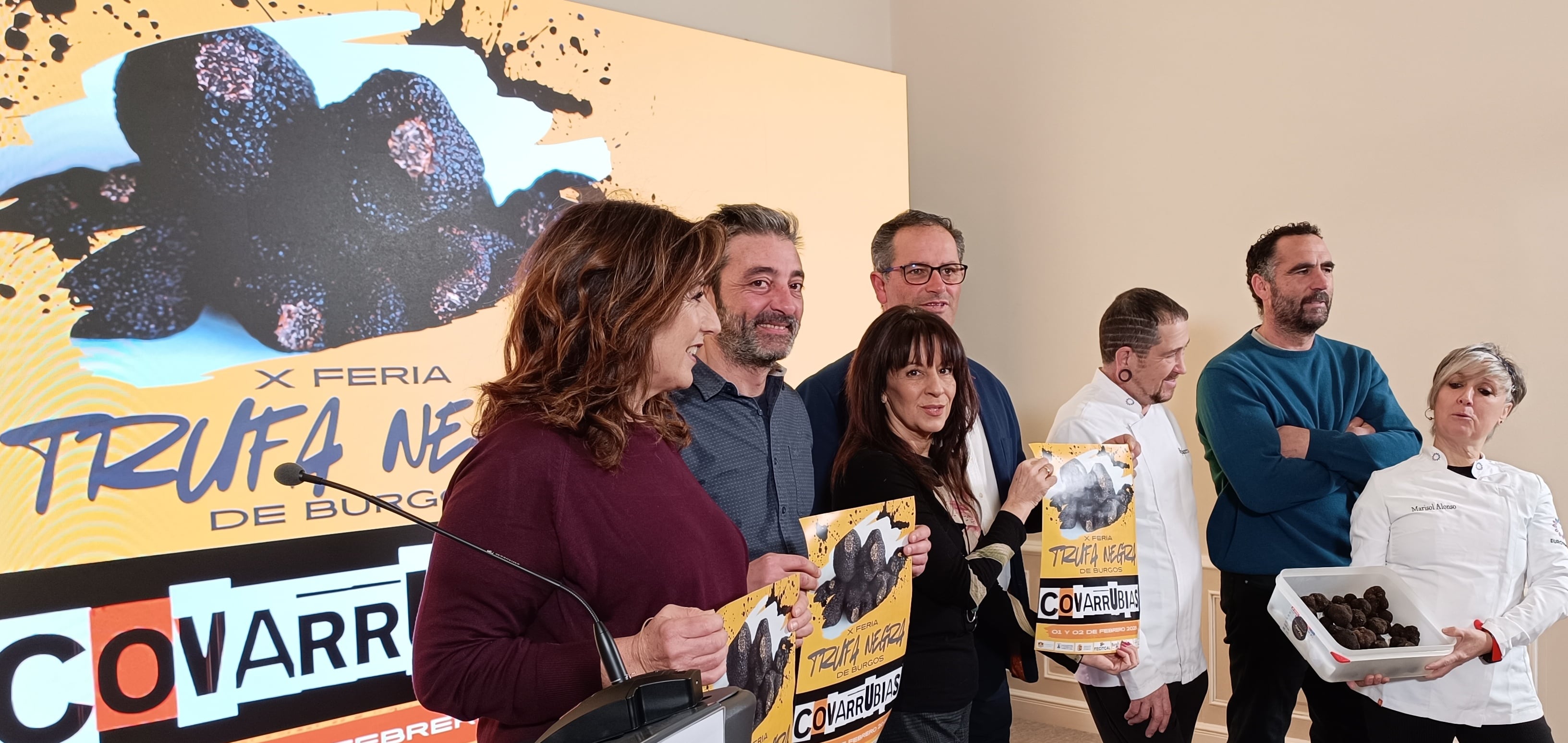 Presentación de la Feria de la Trufa Negra de Covarrubias en la Diputación de Burgos