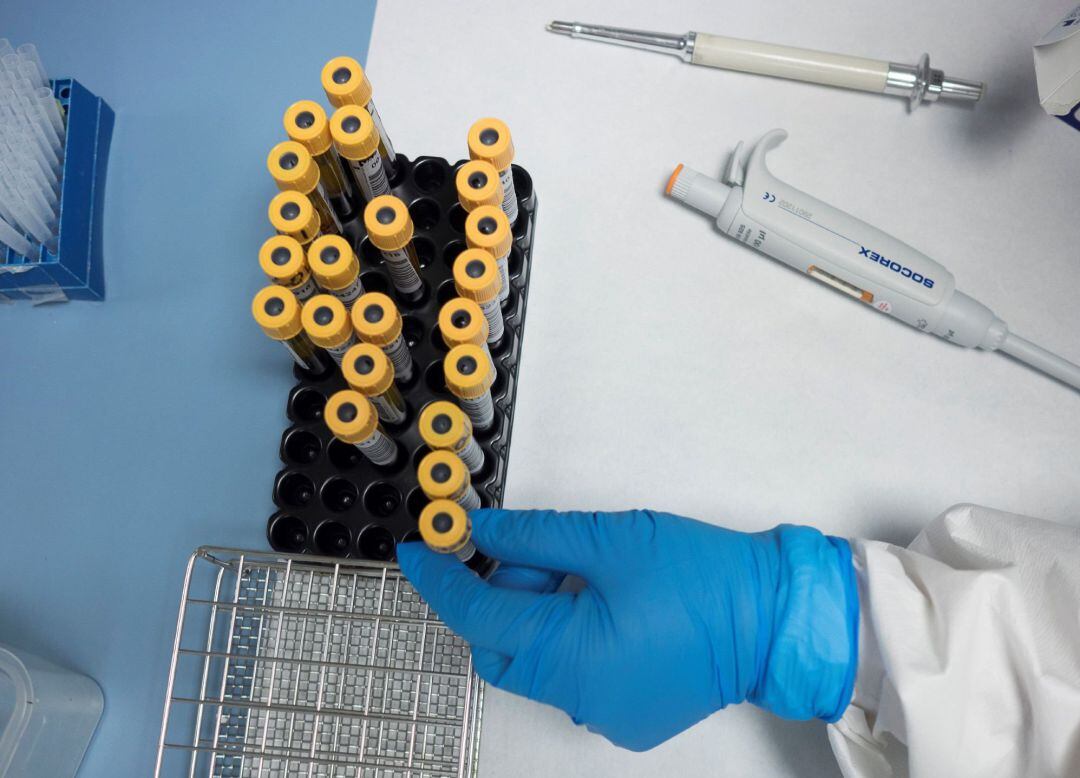 Sanitarios realizan test del coronavirus.