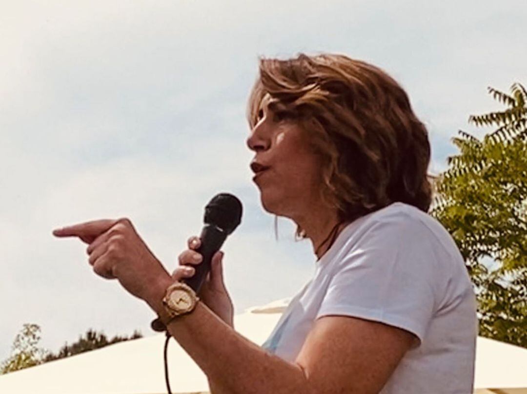 Susana Díaz, durante su acto en Córdoba