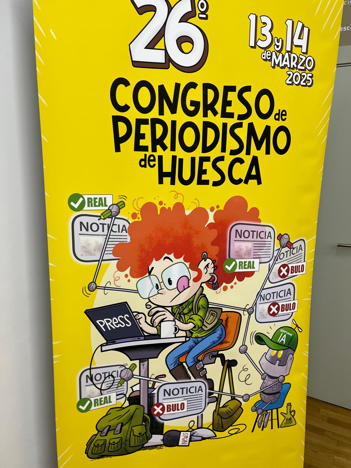 Cartel del Congreso de Periodismo de Huesca