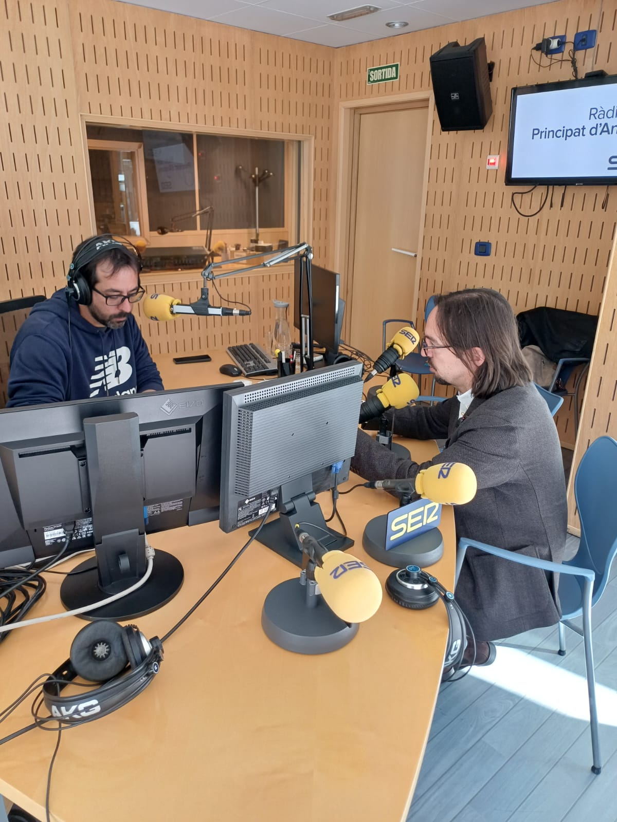 El secretari d'Estat per a les relacions amb la Unió Europea, Landry Riba, a l'Aquí Andorra