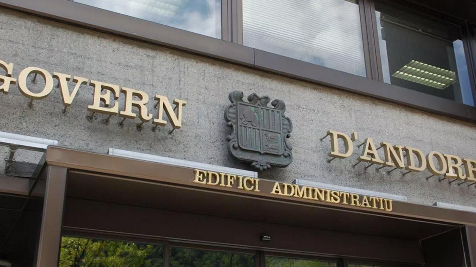Façana de l&#039;Edifici Administratiu del Govern d&#039;Andorra.