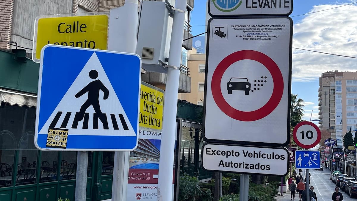 Así ha sido el primer día de la ZBE de Benidorm con multas