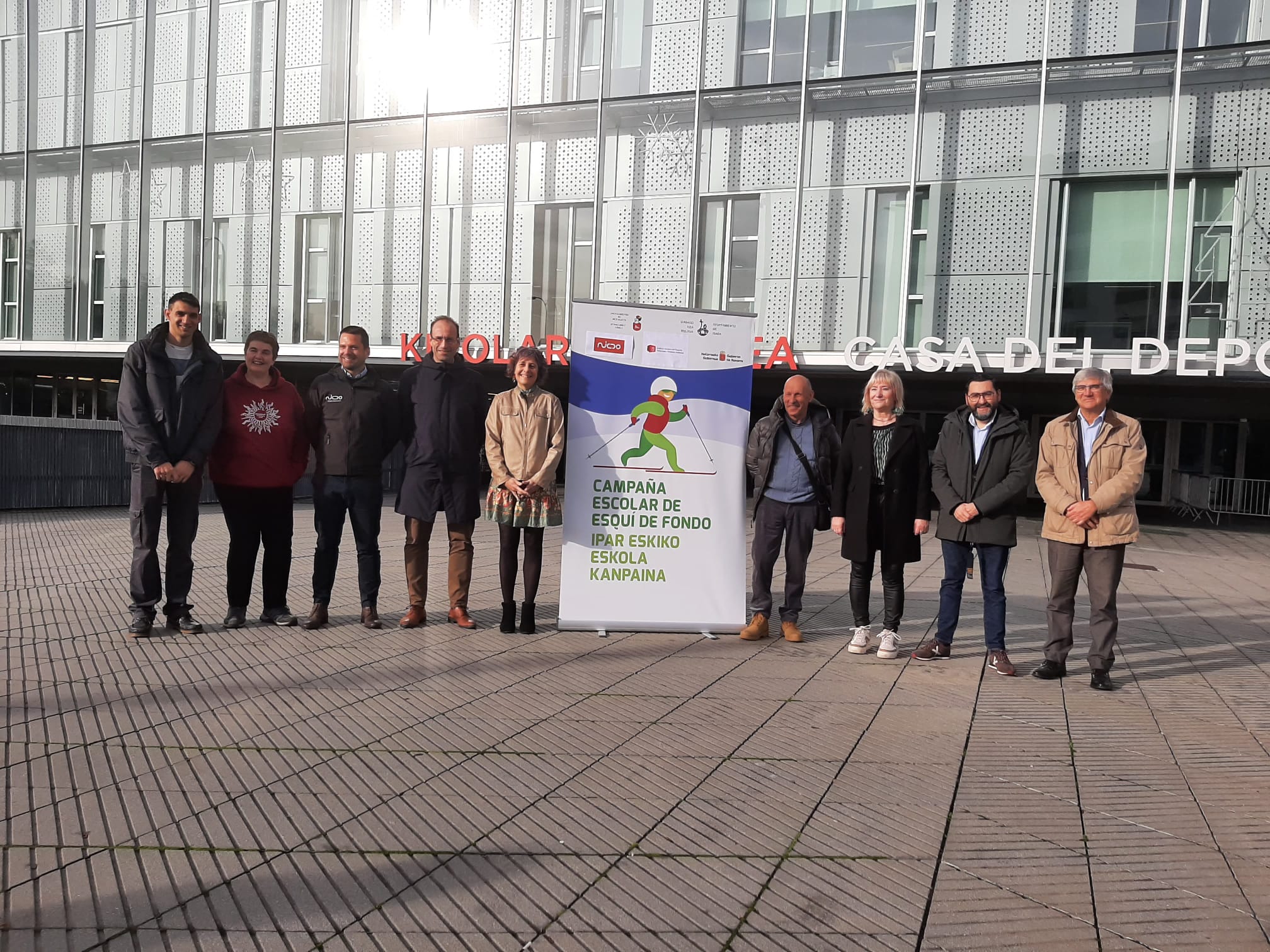 Presentación de la campaña escolar de esquí de fondo