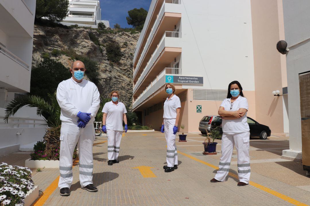 Profesionales que están en los apartamentos