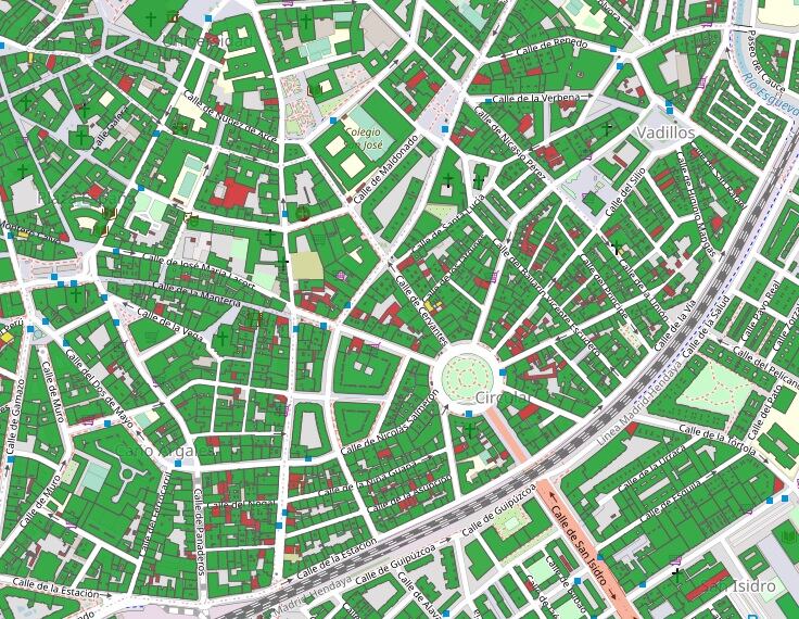 Imagen del mapa solar de Valladolid