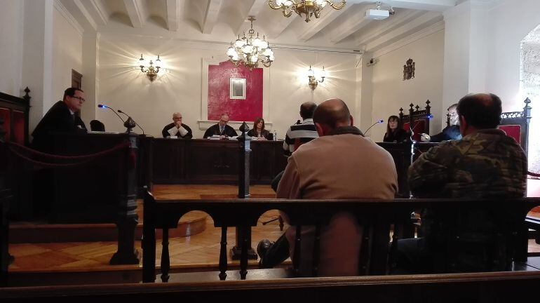 Momento del juicio a los dos ganderos en la Audiencia Provincial de Zamora