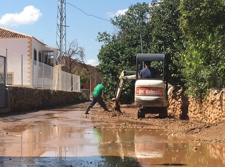 Efectos del temporal en Cúllar