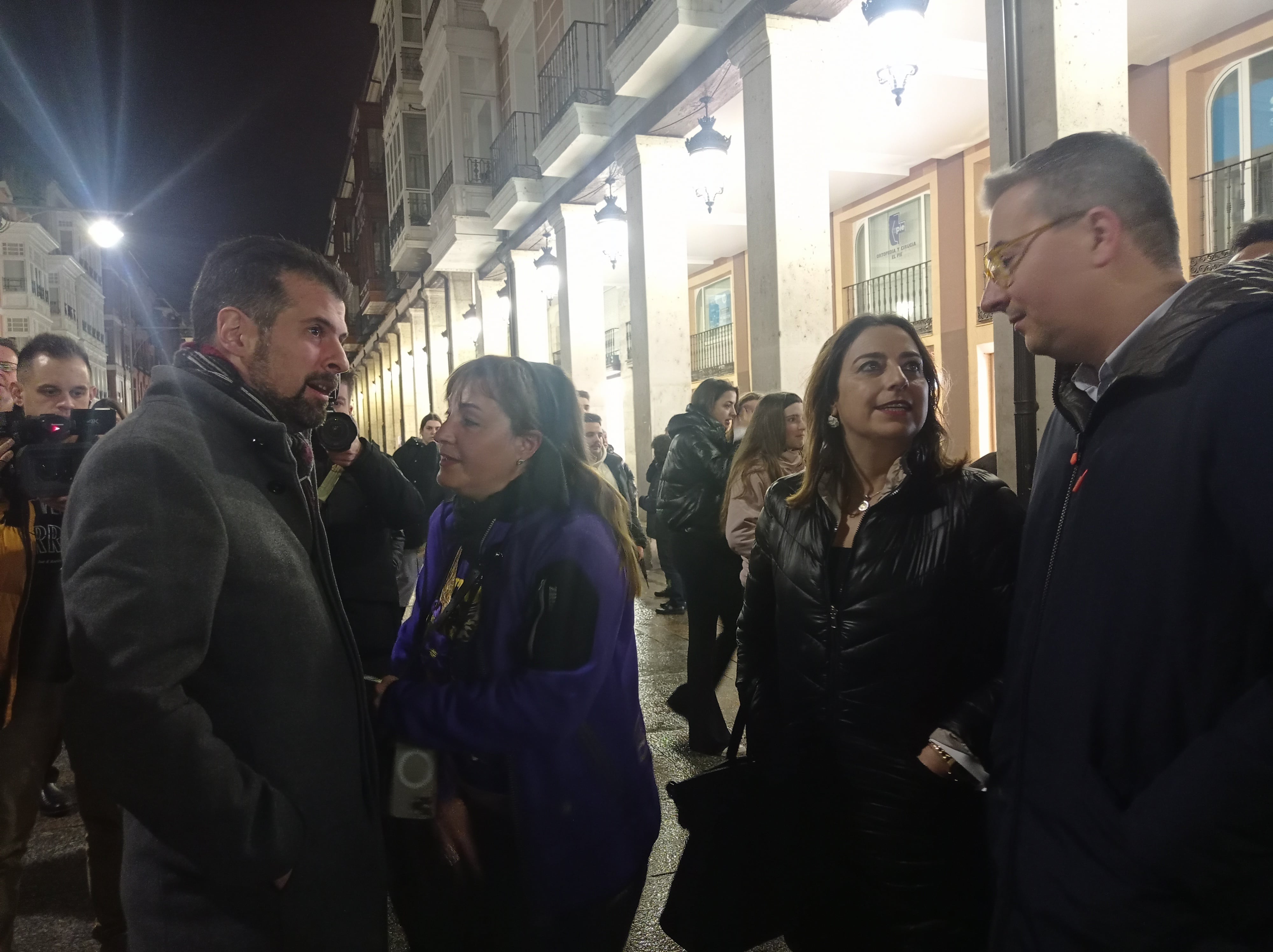 Luis Tudanca ha participado en la manifestación del 8-M en Palencia