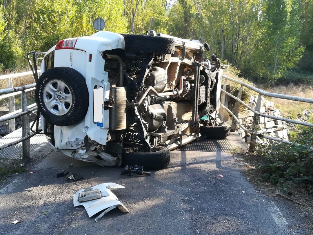 Accidente en el puente de Toral de Merayo