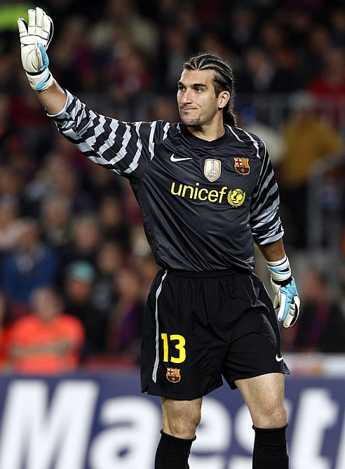 José Manuel Pinto, durante el partido ante el Copenhague