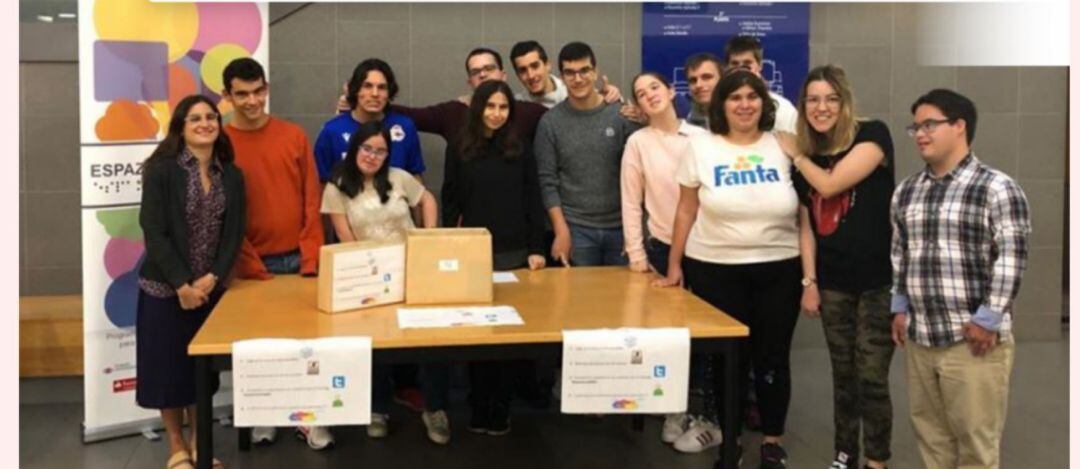 Estudiantes del Epacio Compartido de la Universidade de A Coruña