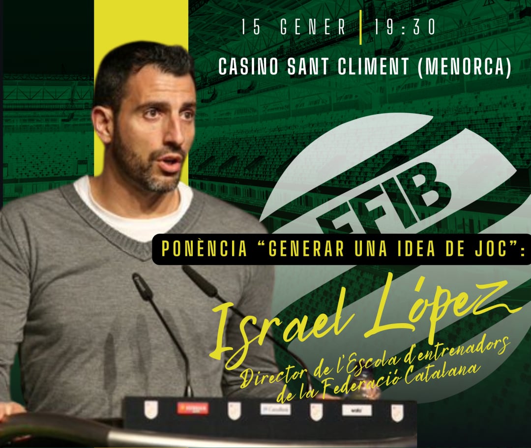 Israel López oferirà una xerrada sobre la ídea de joc a l'hora de plantejar un equip.