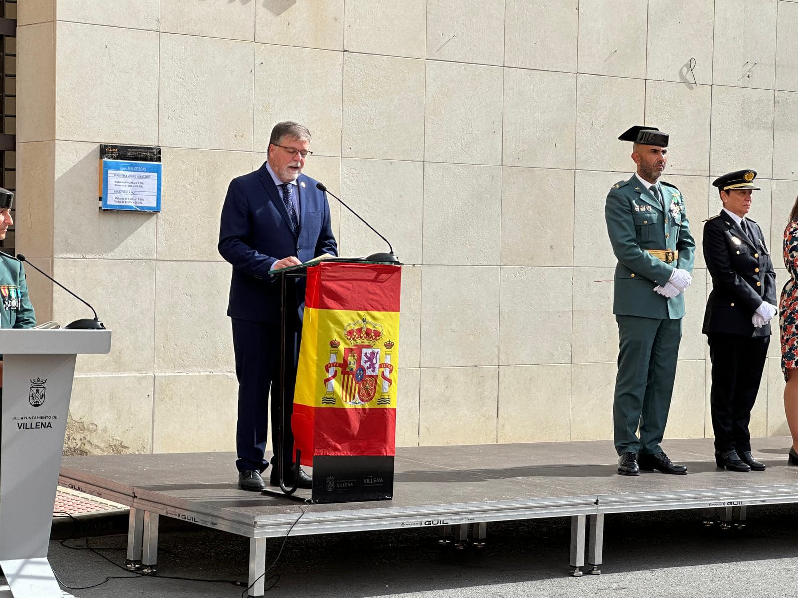 El alcalde, en su discurso