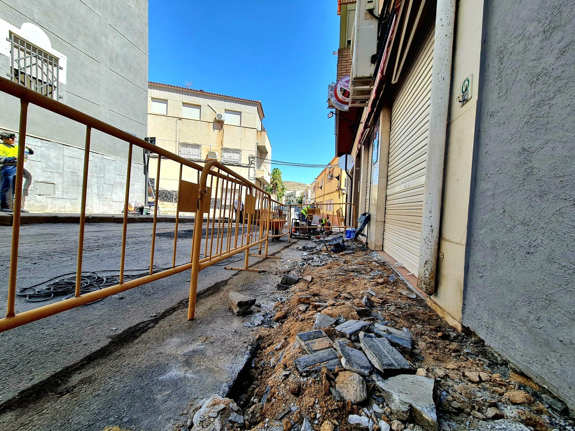 Obras en el barrio de La Torreta de Elda