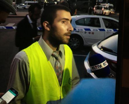 Nicolas von Herrewegen, trabajador ferroviario de la Estación Central de Bruselas.