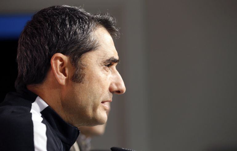 Valverde, en la sala de prensa