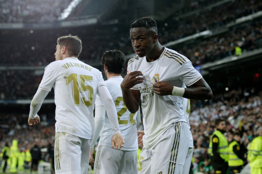 Vinicius celebrando el gol