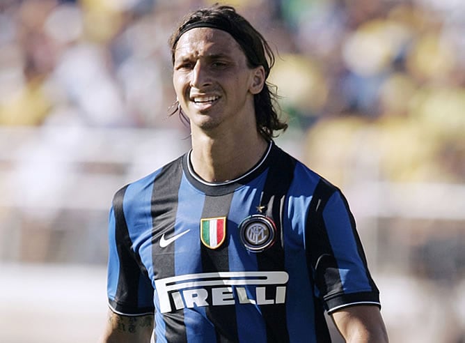 Ibrahimovic en un partido con el Inter