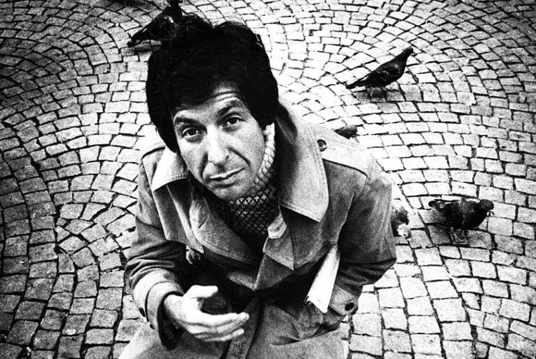 Leonard Cohen en Holanda en una fotografía de 1972