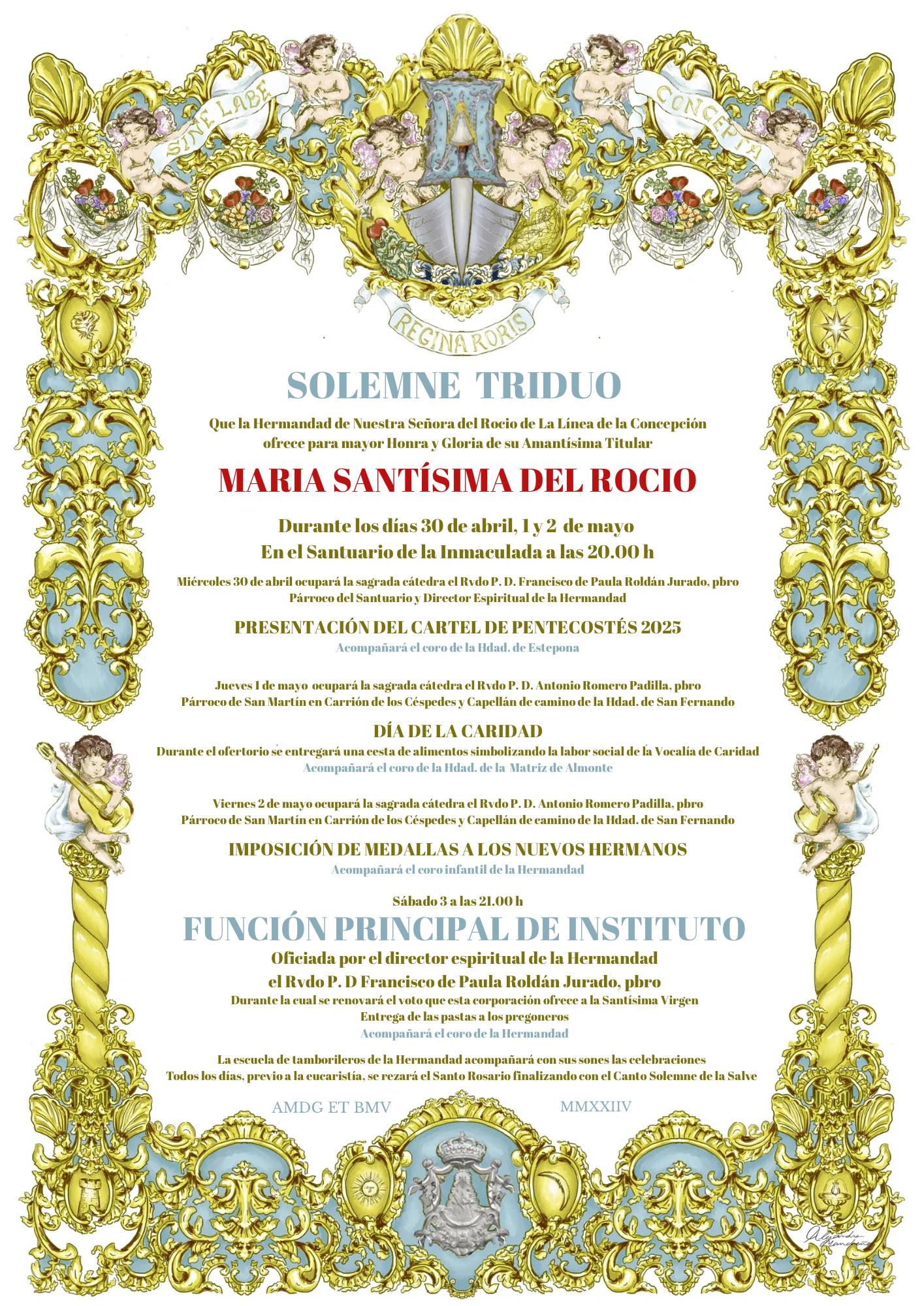 Triduo Hdad Rocío La Línea.