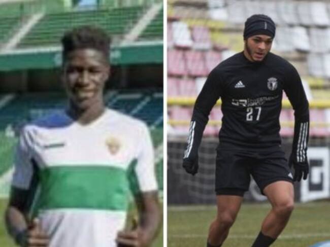 Serigne Mbapké Madina Diop Niane (i) y Iago da Souza.