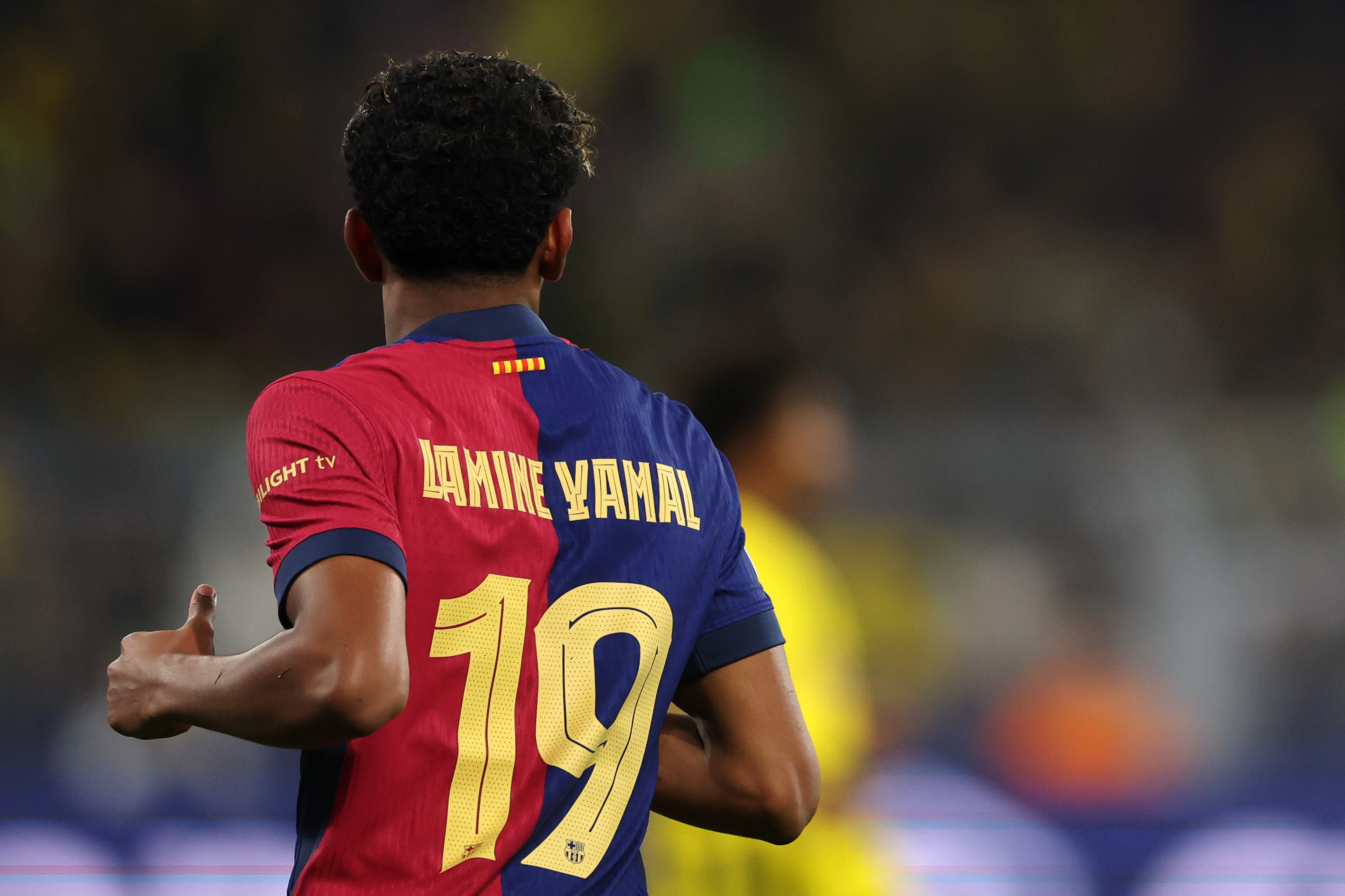 Lamine Yamal lleva el dorsal 19 en el Barcelona