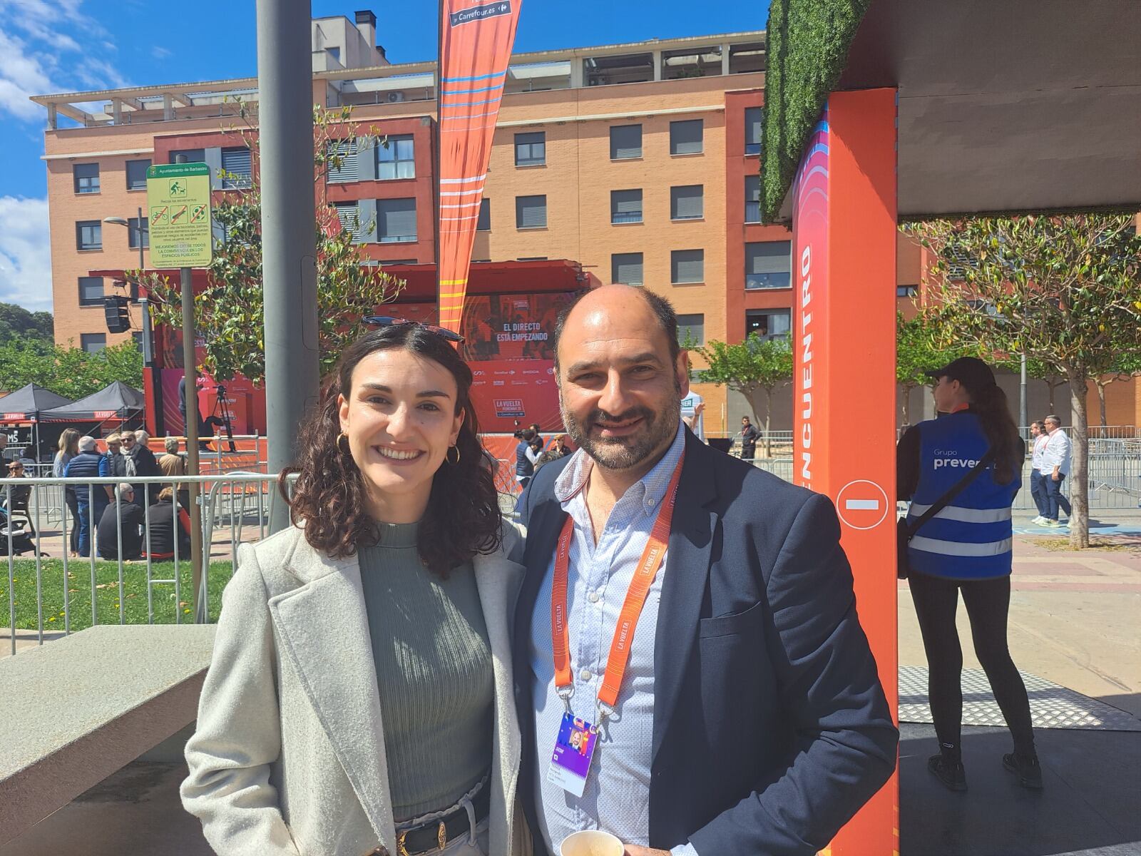 Entrevista al alcalde de Barbastro, Fernando Torres, desde el lugar de salida.