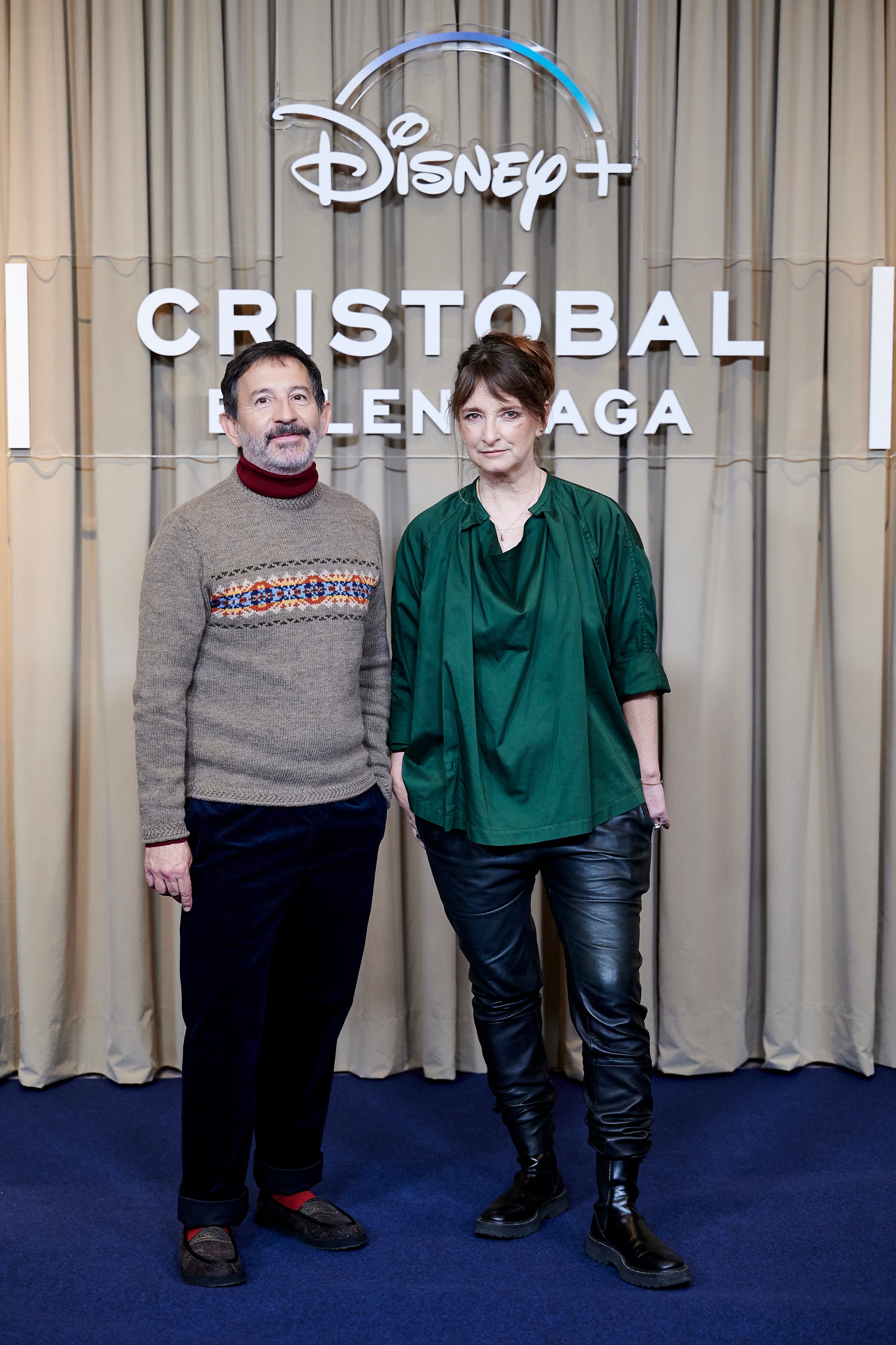 Pepo Ruiz Dorado y Bina Daigeler en la presentación de la serie &#039;Cristóbal Balenciaga&#039; de Disney+.