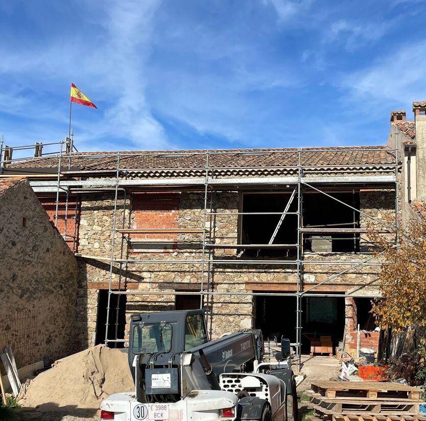 Vista exterior de las obras del Ecomuseo del Pastor del Agua en Cabanillas